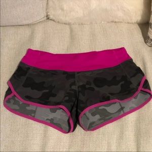 Lululemon Run Speed Shorts Camo Paris Pink 4